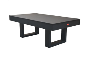 Table BILLARD/ping-pong, XXL 230 cm, noir, avec plateau salle à manger.