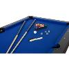 BILLARD PRO 6 Ft, Bois noir, tapis bleu