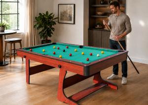 Billard pliable MONACO 215 cm – Rangement vertical gain de place