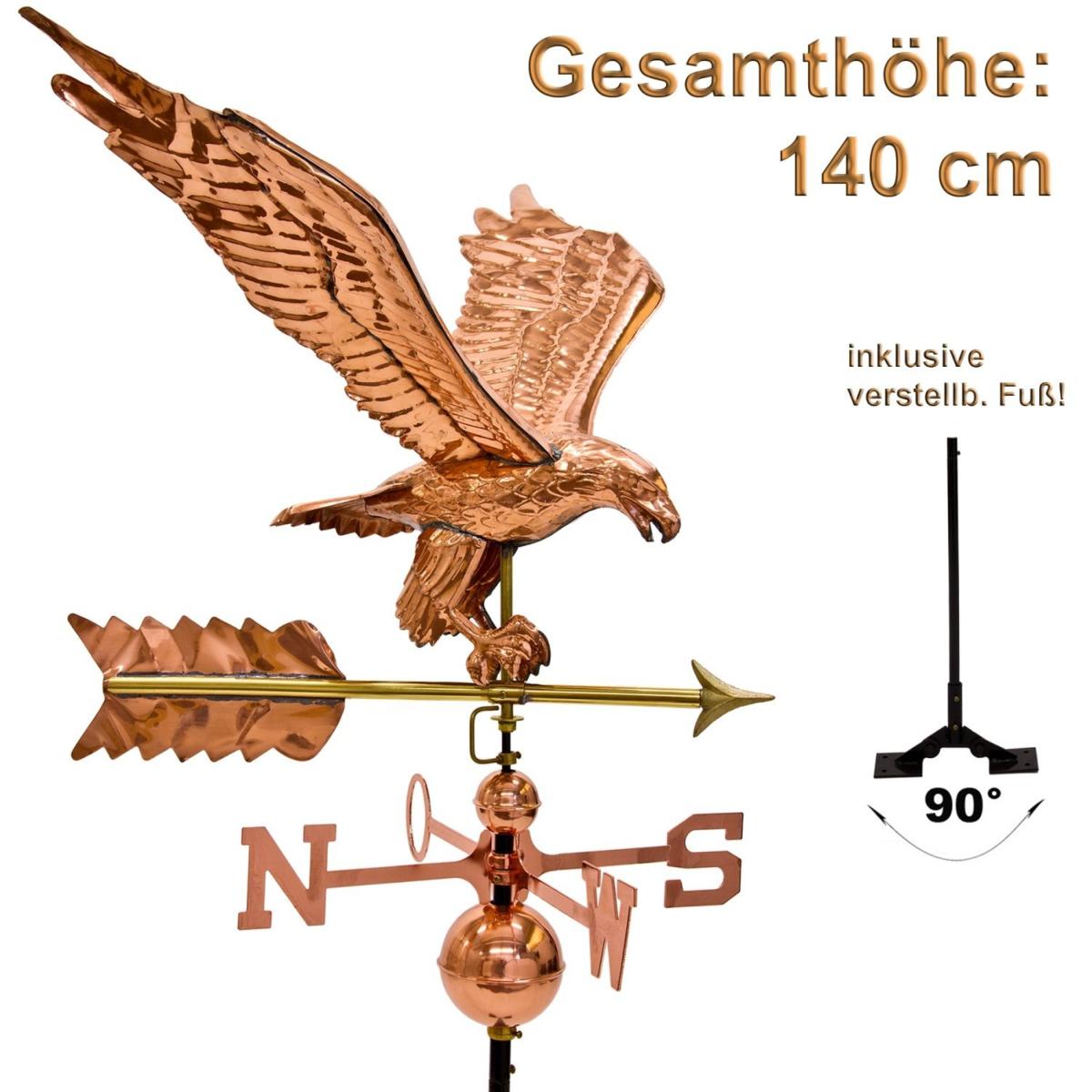 Girouette Aigle Américain En Cuivre Good Directions - Pour Toit, Garage Ou Tonnelle