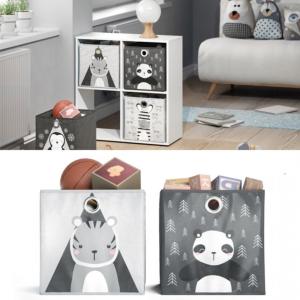 BOITES de rangement pliables pour enfants, lot de 2