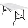 TABLE PLIANTE qualité pro: métal et nylon 240 cm, blanche
