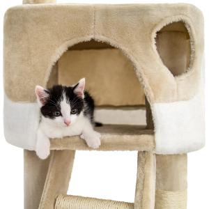 ARBRE à CHAT, 240 cm hauteur réglable, BEIGE