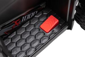 QUAD ELECTRIQUE ENFANT, 20 Watts, rouge et noir