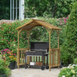 Abri barbecue bois en pin traité autoclave – 165 cm – Rangement extérieur