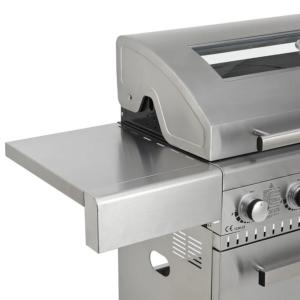 BARBECUE gaz XXL luxe, fabriqué en INOX, 7 brûleurs