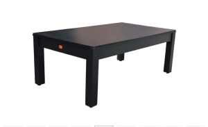 BILLARD anglais/français/ping-pong, NOIR, avec plateau table, 215 cm