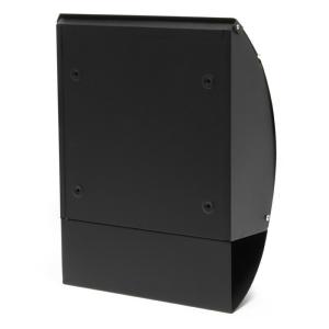 BOITE aux LETTRES inox noir, avec compartiment journal