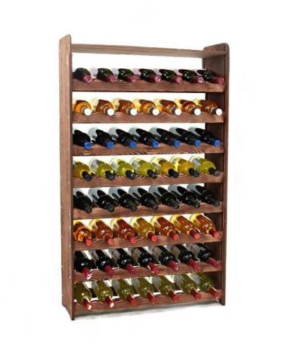 CASIER à vin, 56 bouteilles, marron