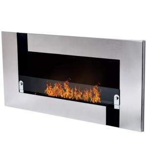 CHEMINEE éthanol murale ARCANGE, 110 cm, inox.