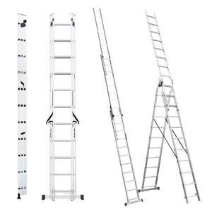 Echelle aluminium, 7.60 mètres, multifonctions