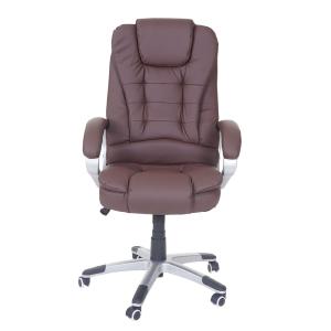 FAUTEUIL BUREAU MASSANT, cuir, 6 points de massage, 3 coloris