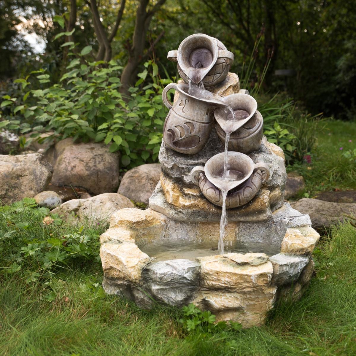 FONTAINE de jardin décorative en résine