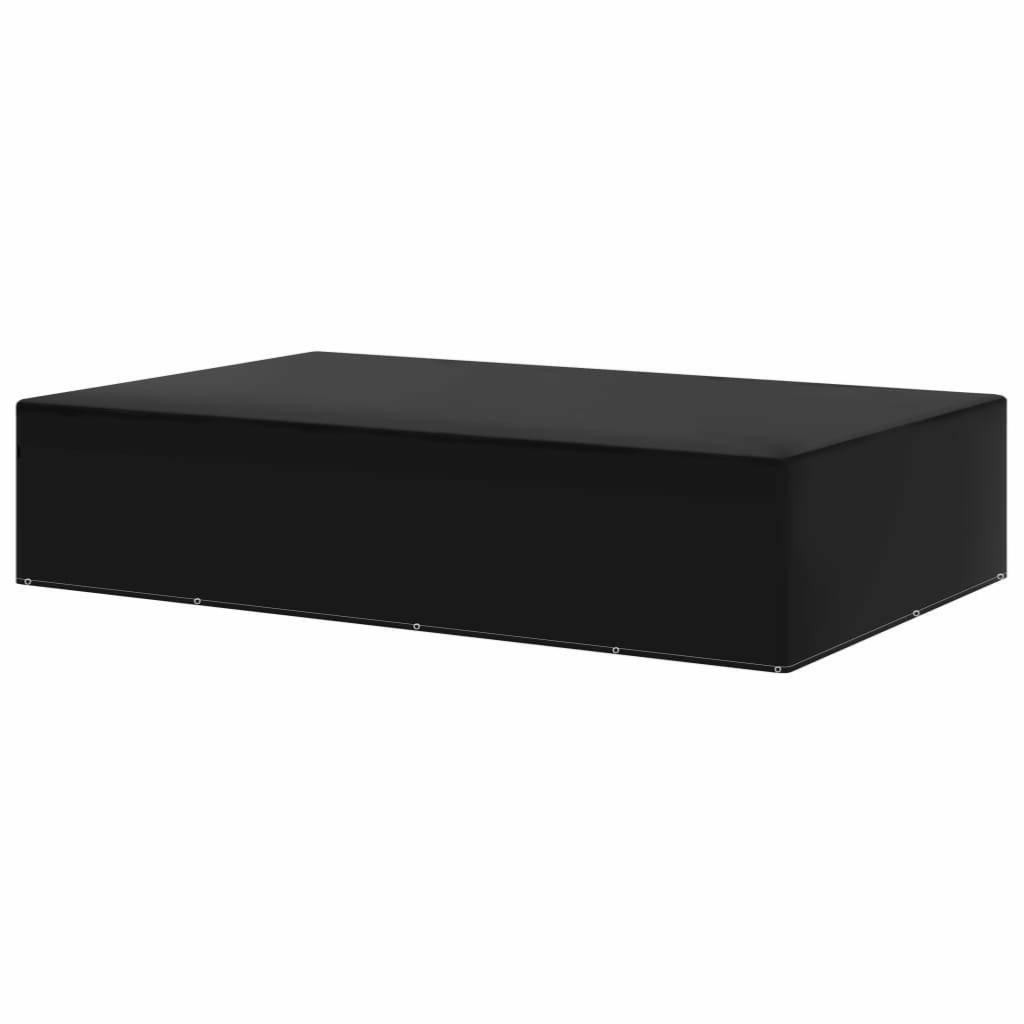 Decoshop26 - Housse de Protection Bâche pour meuble de jardin 70x150x120cm Anthracite - Noir