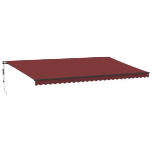 STORE BANNE 600 x 350 cm, motorisé, toile rouge bordeaux