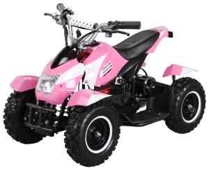QUAD ELECTRIQUE ENFANT, 800 Watts, rose et noir
