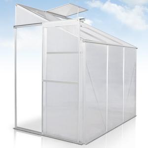 Serre de jardin 2,3 m² -  abri adossable en polycarbonate aluminium