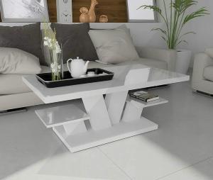 TABLE basse design XL, blanche, modèle ALTEN