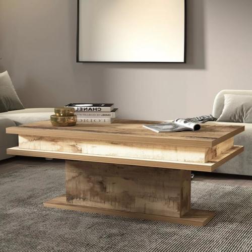 TABLE basse bois brun, 100 cm, modèle ATIAS