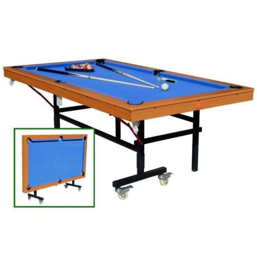 BILLARD pliable sur roues, taille tournoi, 7 Ft, 215 cm