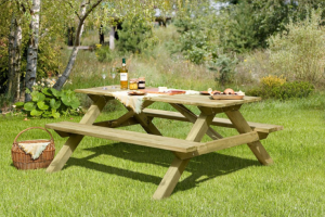 TABLE pique-nique en bois massif