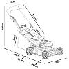 TONDEUSE électrique sans fil, batterie de 40 V, coupe de 45 cm