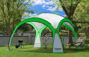 TONNELLE ,  dôme diamètre 460 cm, éclairage led solaire, vert
