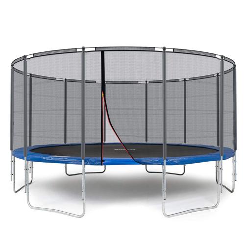 TRAMPOLINE 490 cm, complet, haute qualité, bleu